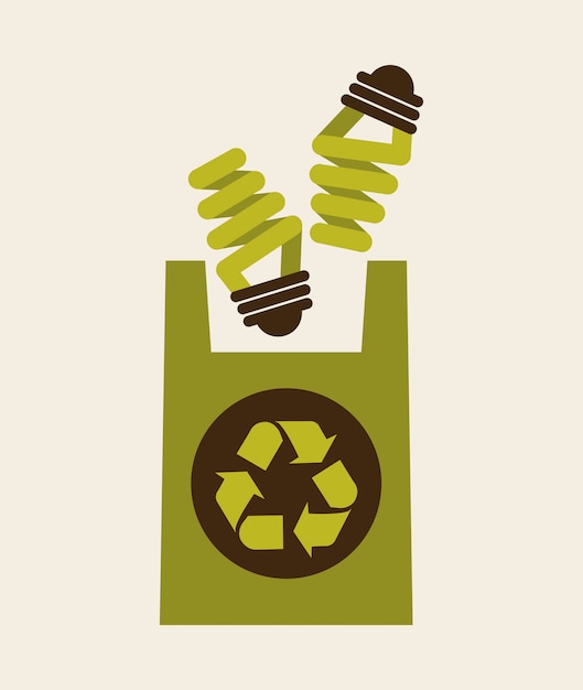 Ilustración de reciclaje