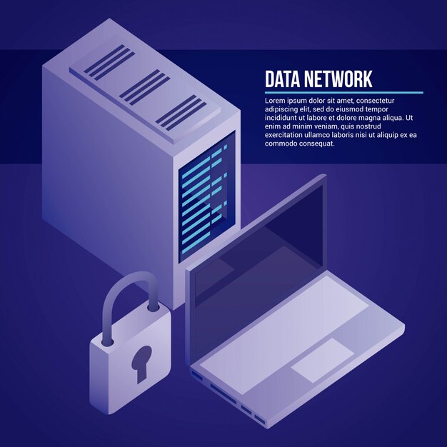 Ilustración de red de datos