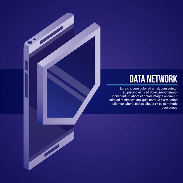 Ilustración de red de datos