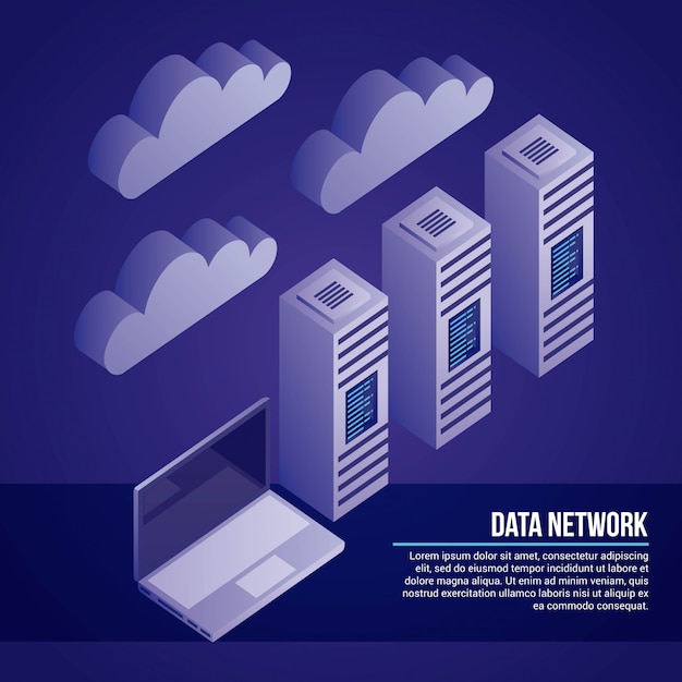 Ilustración de red de datos