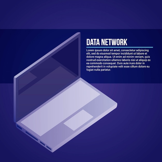 Ilustración de red de datos