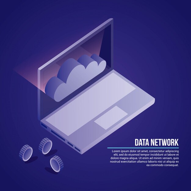 Ilustración de red de datos