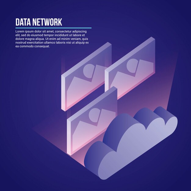 Ilustración de red de datos