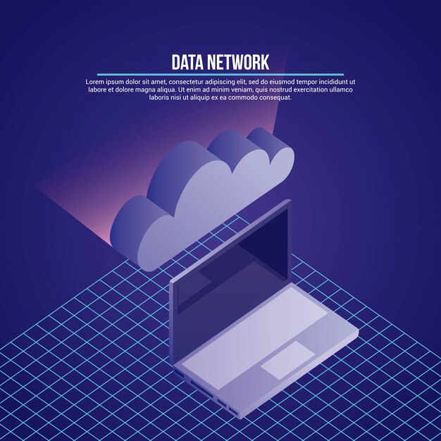 Ilustración de red de datos