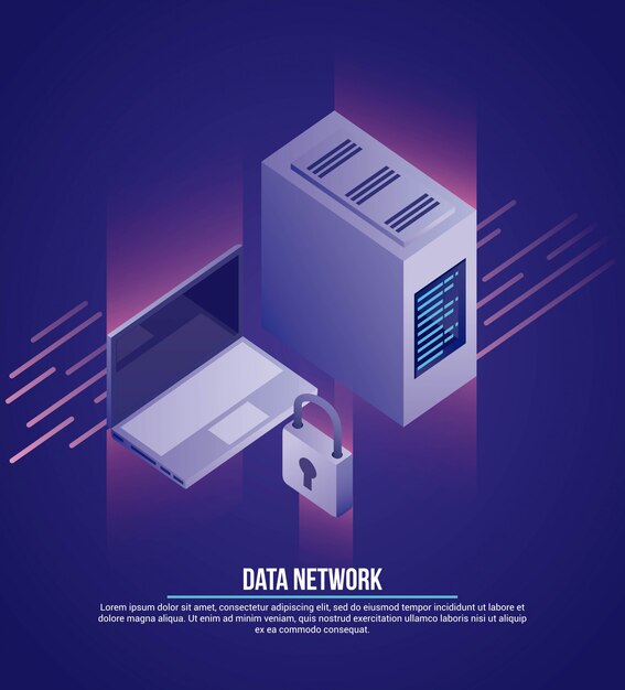 Ilustración de red de datos