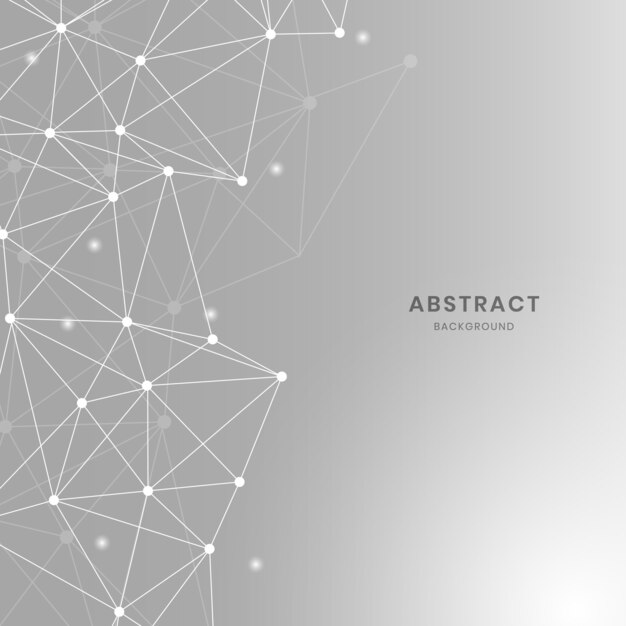 Ilustración de red neuronal gris