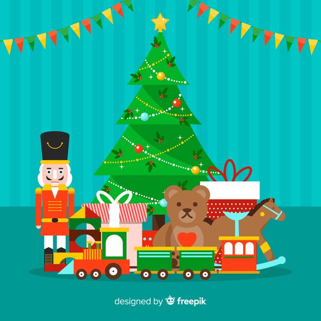 Ilustración regalos navidad coloridos