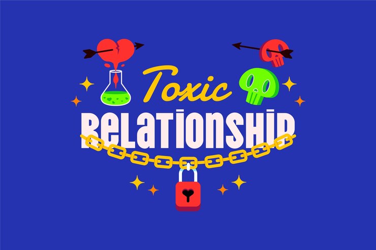 Vector gratuito ilustración de una relación tóxica
