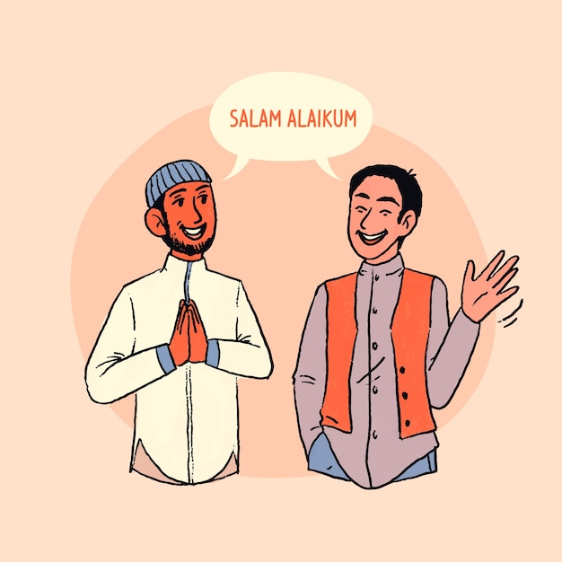 Vector gratuito ilustración de salam dibujado a mano