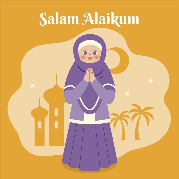 Ilustración de salam de diseño plano
