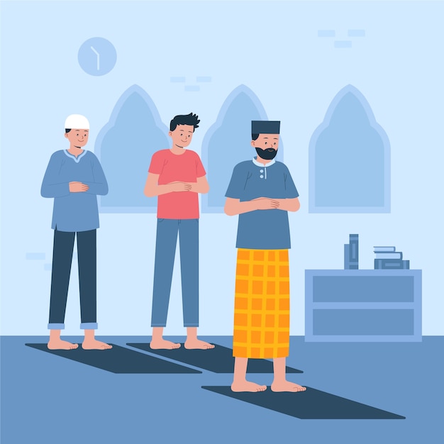 Ilustración de salat dibujada a mano