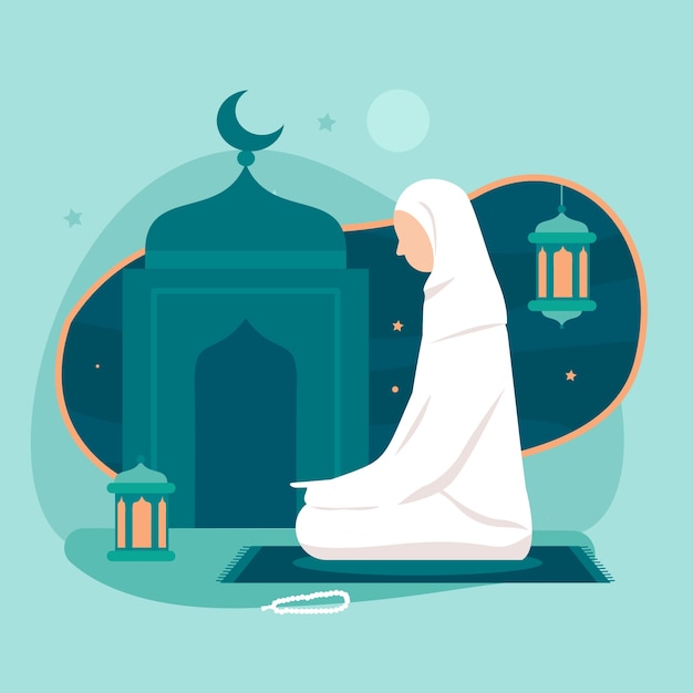 Ilustración de salat de diseño plano dibujado a mano