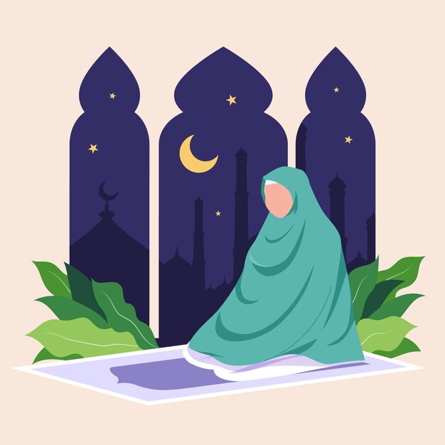 Ilustración de salat de diseño plano dibujado a mano