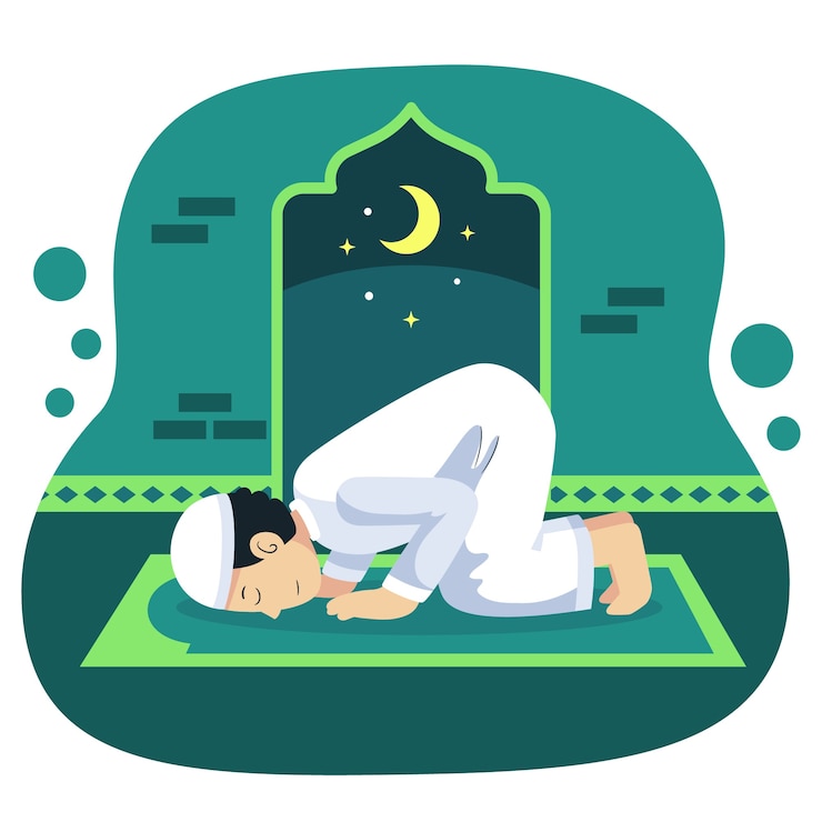 Vector gratuito ilustración de salat de diseño plano dibujado a mano