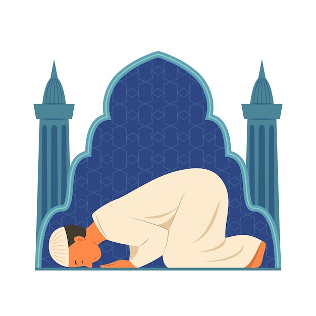 Vector gratuito ilustración de salat de diseño plano dibujado a mano