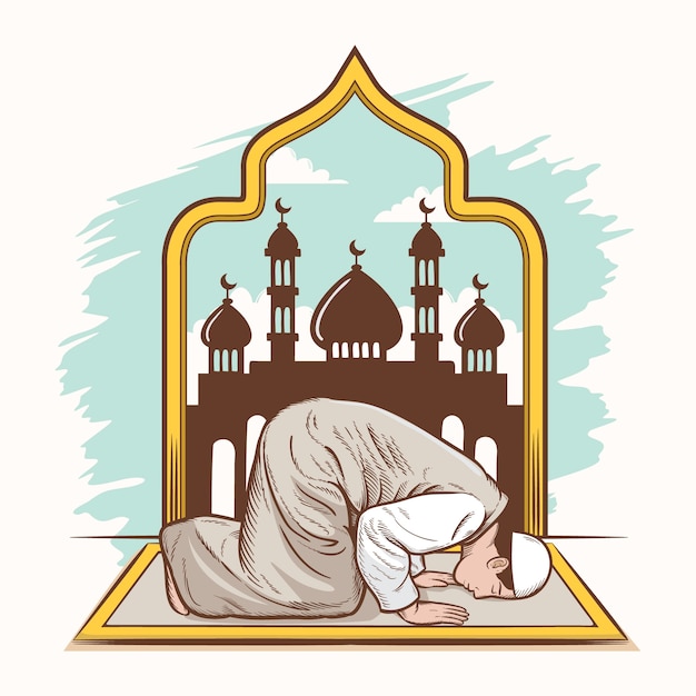 Vector gratuito ilustración de salat