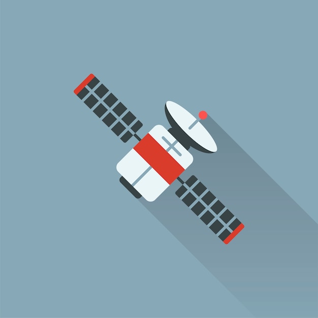 Vector gratuito ilustración del satélite