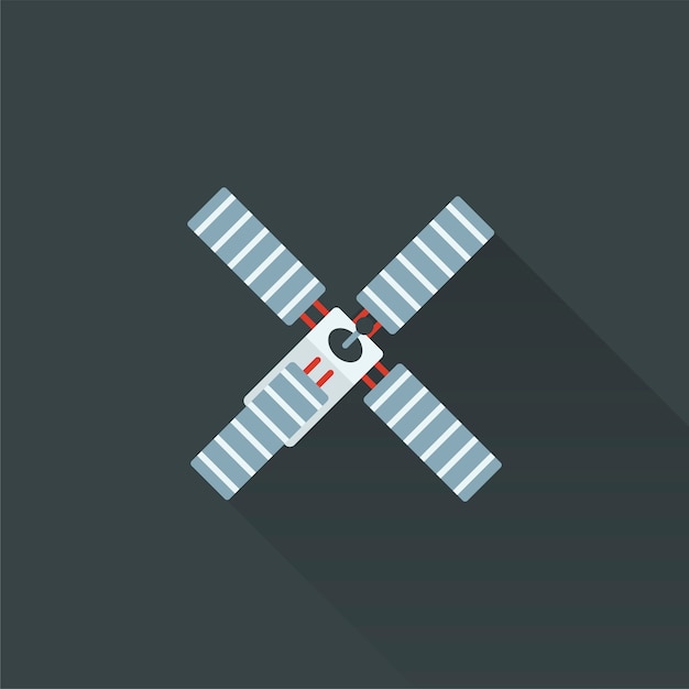 Vector gratuito ilustración del satélite