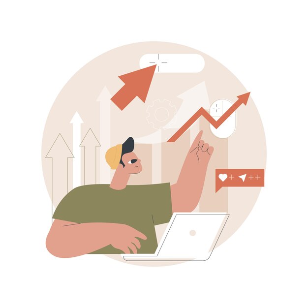 Ilustración de seguimiento de clics