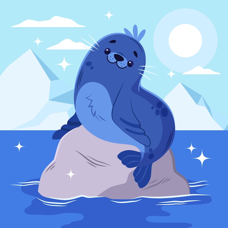 Vector gratuito ilustración del sello dibujada a mano