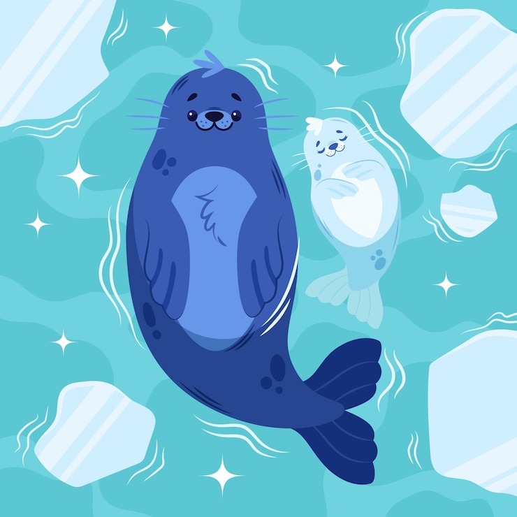 Vector gratuito ilustración del sello dibujada a mano