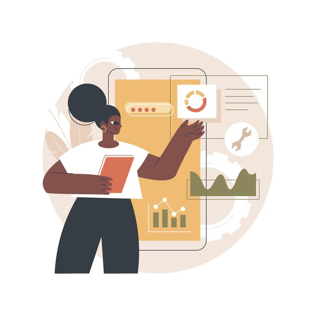 Ilustración de SEO móvil