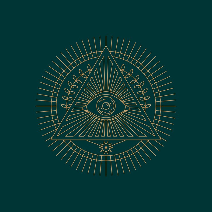 Vector gratuito ilustración de símbolo illuminati