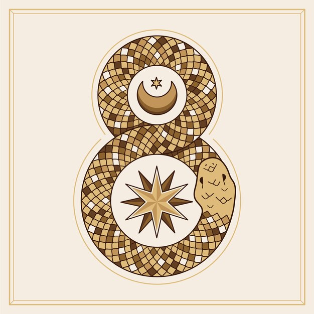 Ilustración del símbolo de Ouroboros