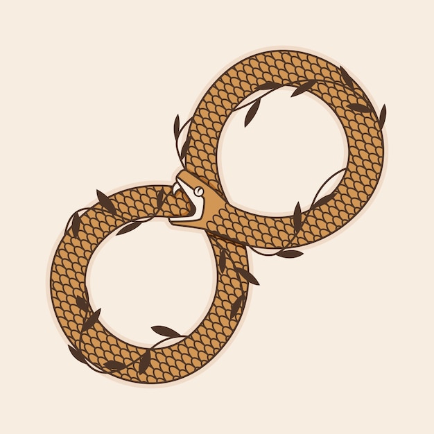 Ilustración del símbolo de Ouroboros