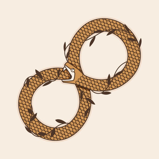 Ilustración del símbolo de Ouroboros