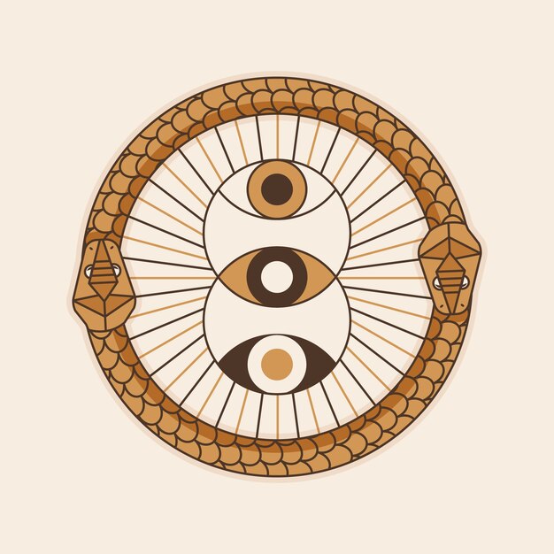 Ilustración del símbolo de Ouroboros
