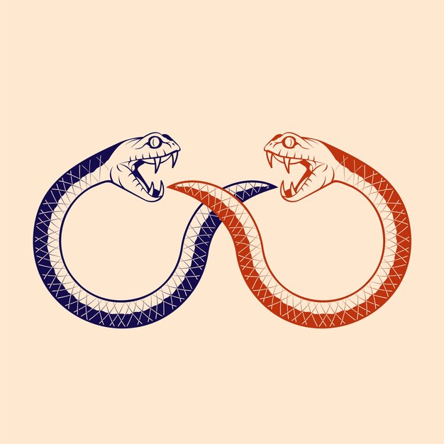 Ilustración del símbolo de Ouroboros