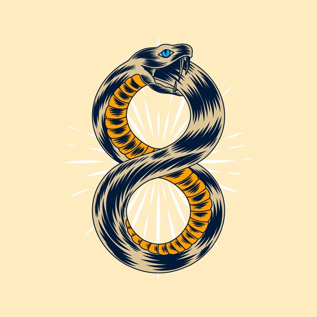 Ilustración del símbolo de Ouroboros