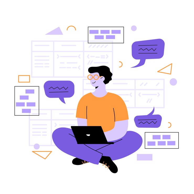 Vector gratuito ilustración de sql de diseño plano dibujado a mano