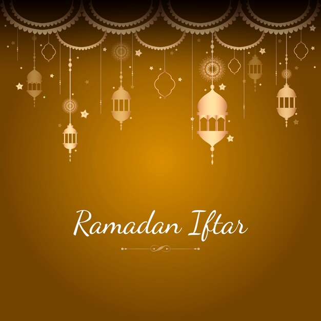 Ilustración de tarjeta de Ramadán