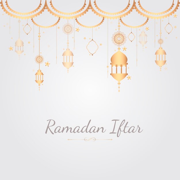 Ilustración de tarjeta de Ramadán