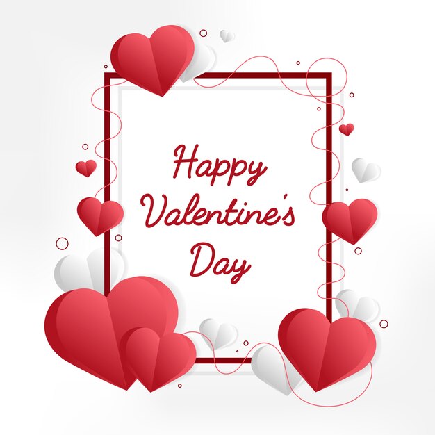 Ilustración de tarjeta de San Valentín
