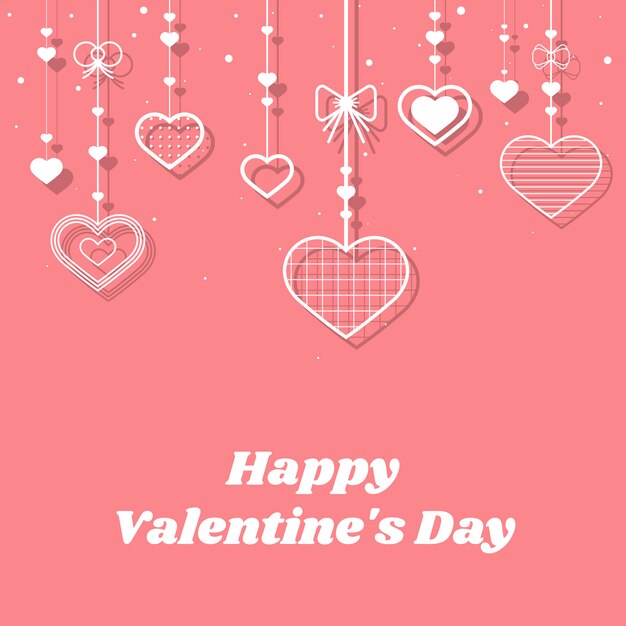 Ilustración de tarjeta de San Valentín