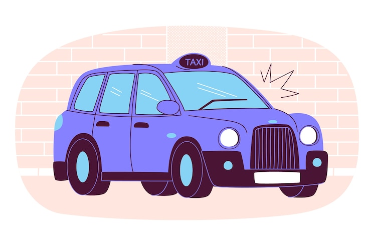 Vector gratuito ilustración del taxi de londres
