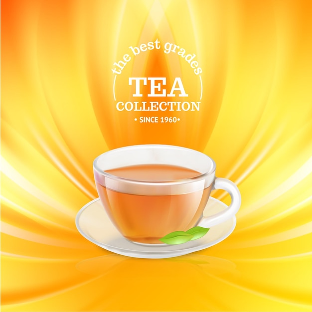 Ilustración de taza de té