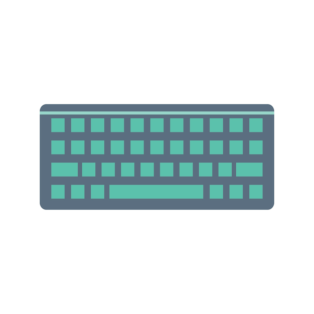 Vector gratuito ilustración del teclado de la computadora