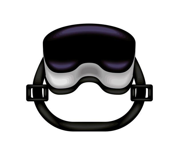 Ilustración de la tecnología vr diseño aislado