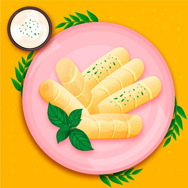 Vector gratuito ilustración de tequeños dibujados a mano