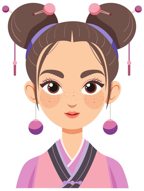 Ilustración tradicional china del avatar