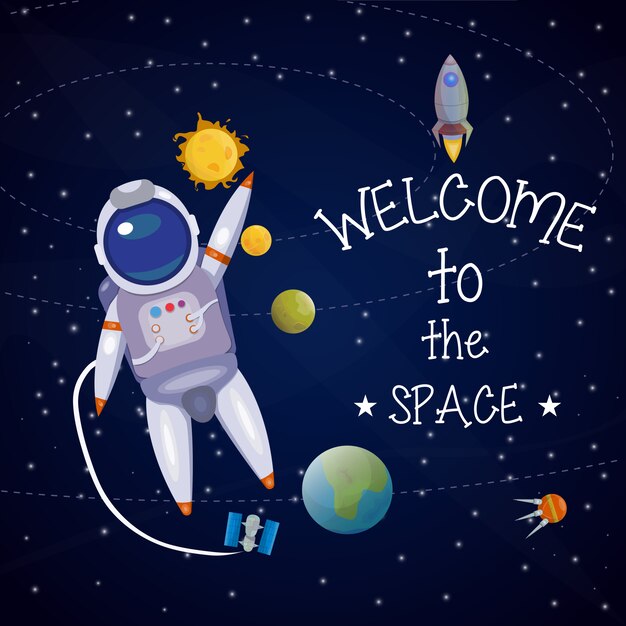 Ilustración del universo espacial