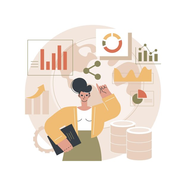 Ilustración de uso y uso compartido de datos climáticos
