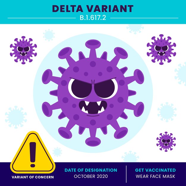 Ilustración de variante delta creativa