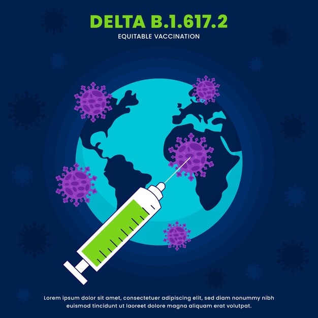 Ilustración de variante delta creativa