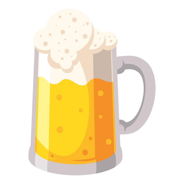Ilustración de un vaso de cerveza