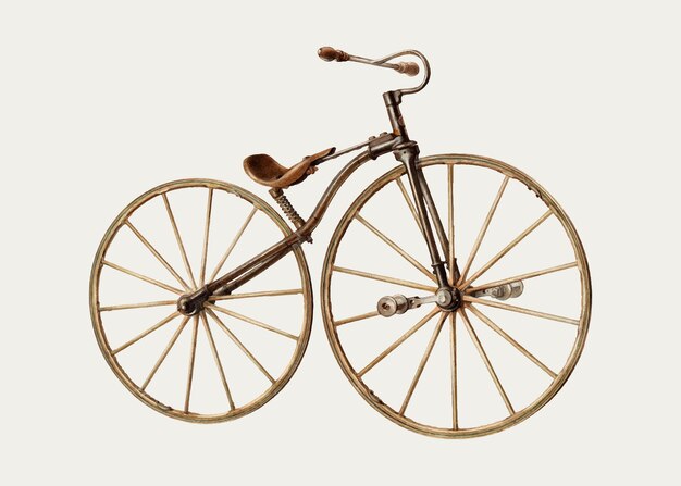 Ilustración de vector de bicicleta vintage, remezclada de la obra de arte de Alfred Koehn